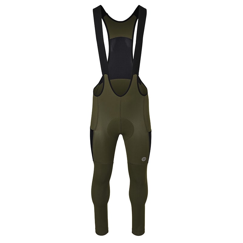 Lange Latzhose VENTURE Gravel Herren Militärgrün