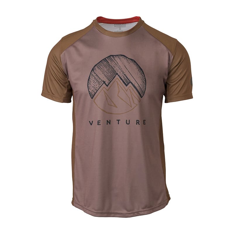 MTB VENTURE Shirt Leather - Kurzarm