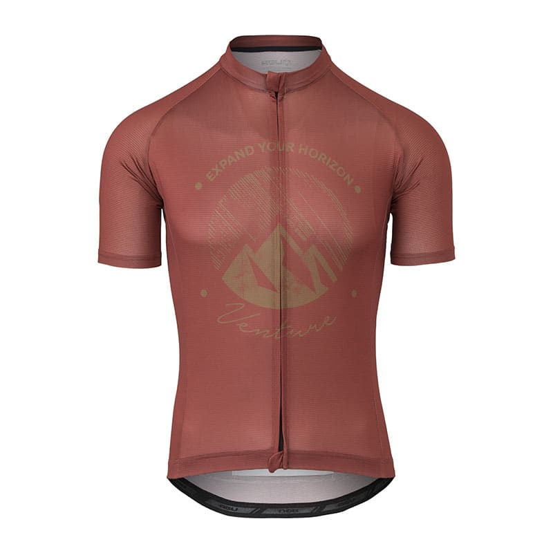 Gravel VENTURE Shirt Herren Zinnober - Kurzarm
