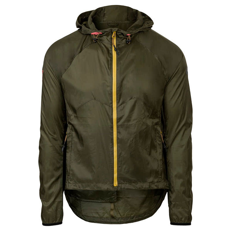 Chaqueta Wind Hooded VENTURE Unisex Verde Militar