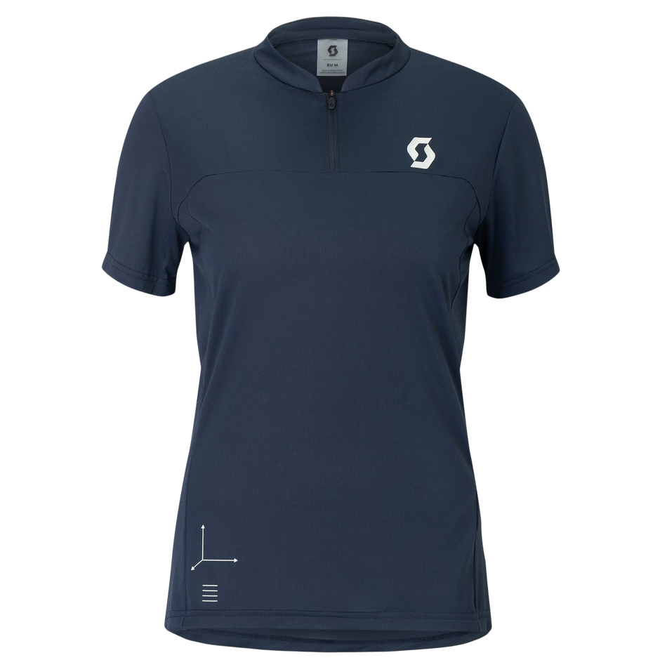 Maglietta da donna Scott Vertic Zip a maniche corte