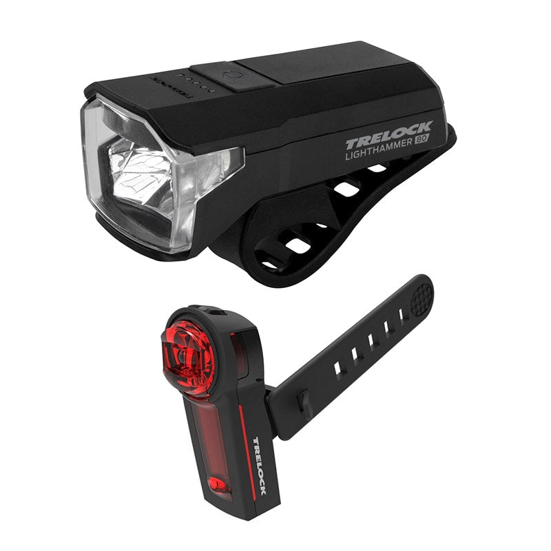 Lampa LED LS480 LIGHTHAMMER Przednia+Tylna Zestaw Vector 80Lux