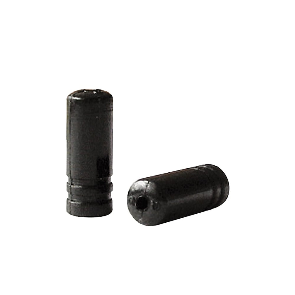 Cable End Cap Body: 4mm x Length: 15mm Black Nylon - 100 Pieces