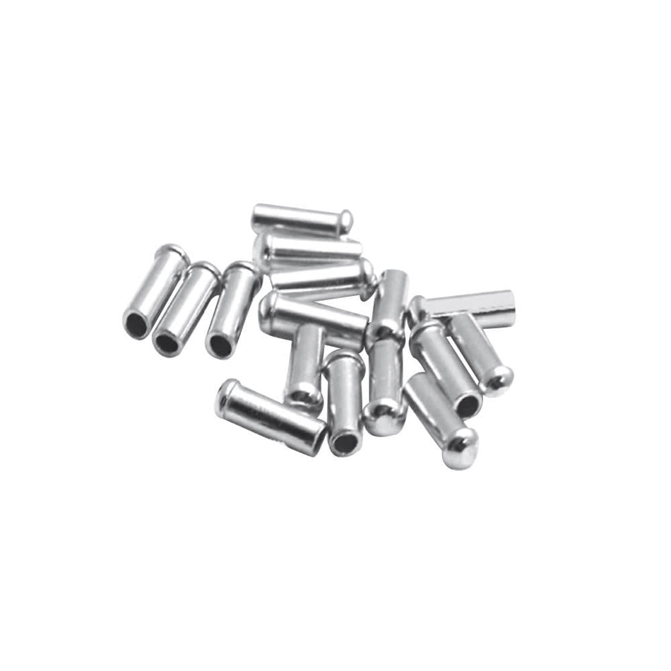 Stamped Aluminum Cable End Cap Body: 1.6mm Pack of 500 Silver