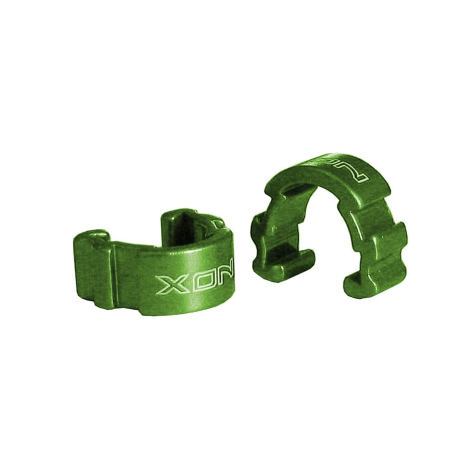 Cable Clamp 10.1x5.6x11.95 in Aluminum 6061 T6 Green 6 Pieces