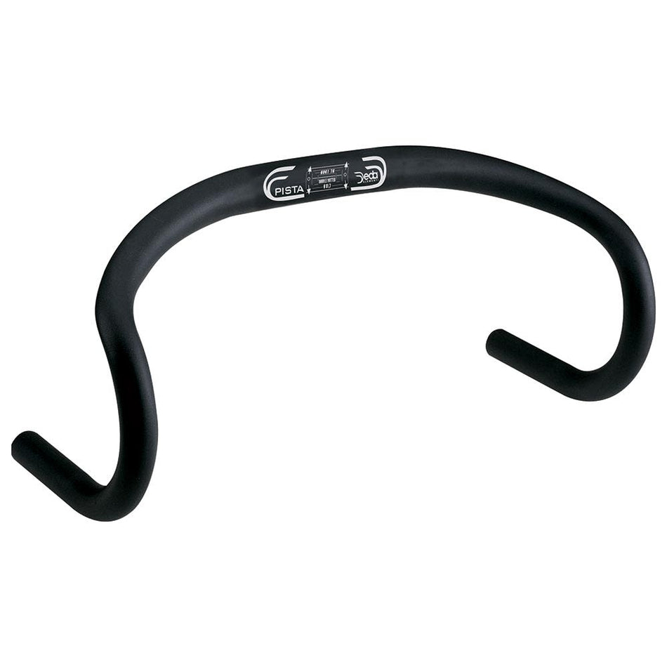Kierownica 31,7mm x długość: 420mm Pista z aluminium, czarna