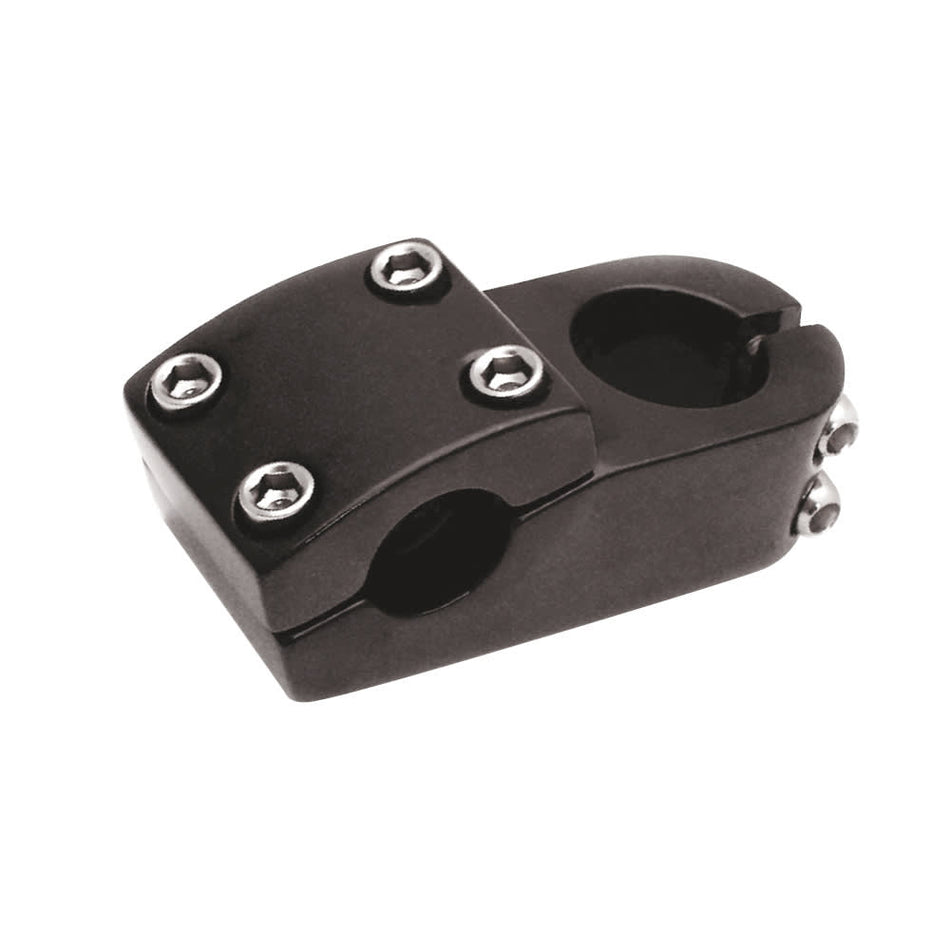 BMX Handlebar Stem 22.2mm x 50mm Glossy Black Aluminum
