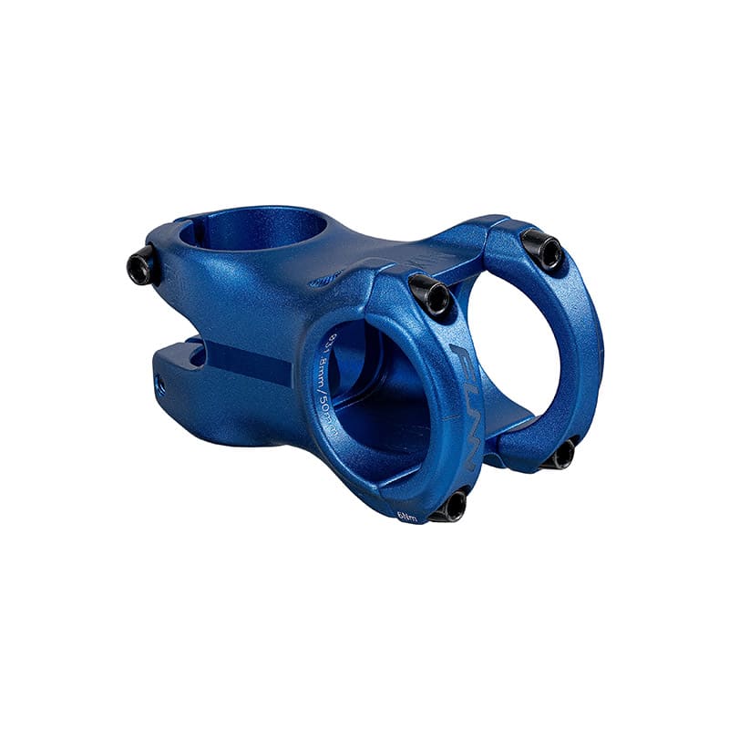 Attacco Manubrio NIXIE 31,8x50mm in Alluminio Rise 0° Blu