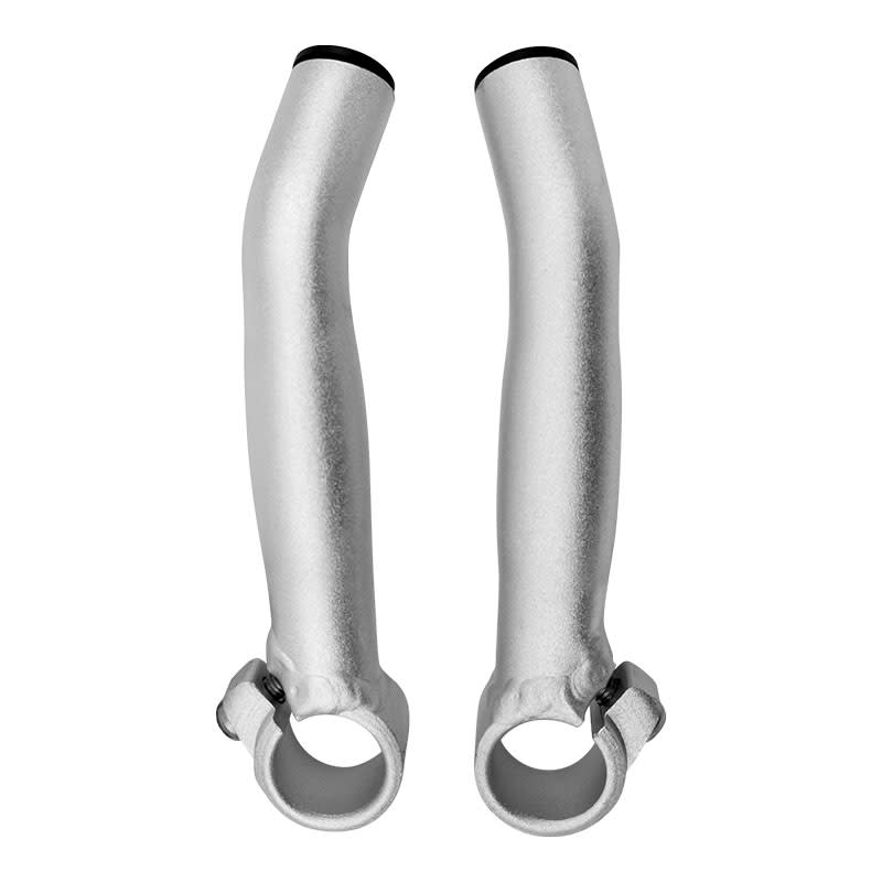 Lenkeranbauteile aus Aluminium Silber (Paar)