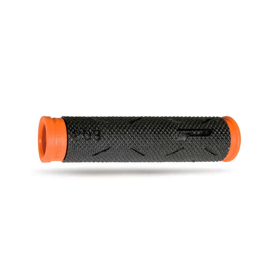 MTB-Griff SOFT TOUCH 125mm aus Gummi Schwarz/Neonorange