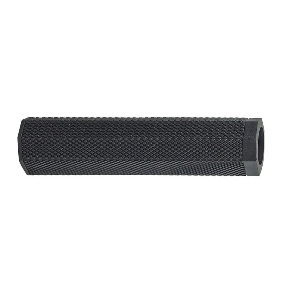 MTB-Griff SQUARE 128mm achteckig aus weichem Gummi Schwarz