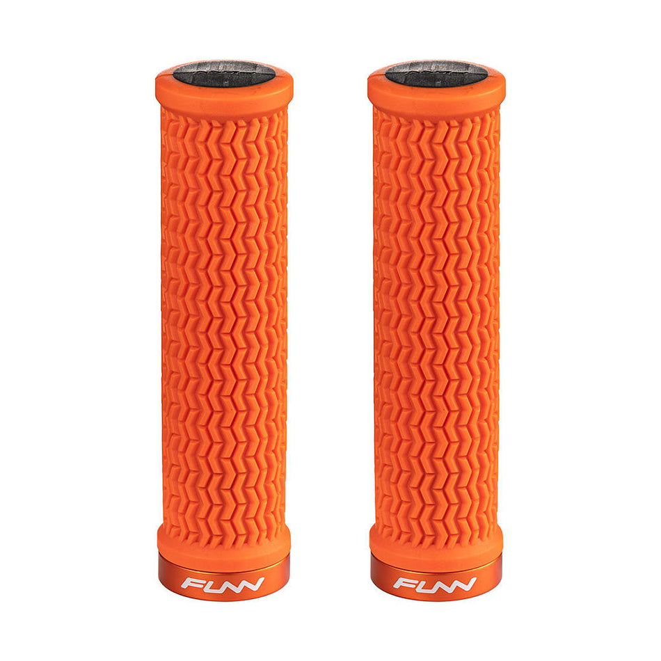 Griff HOLESHOT 31mm mit Aluminium-Klemmring Orange
