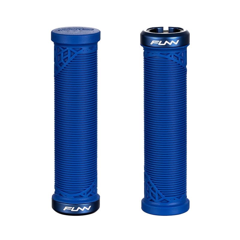 Griff HILT JUNIOR 19mm Blau mit Aluminium-Klemmring