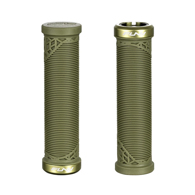 Griff HILT JUNIOR 19mm Olivgrün mit Aluminium-Klemmring