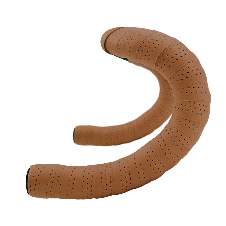Ruban de Guidon EOLO SOFT Perforé 3mm en PU+EVA Marron