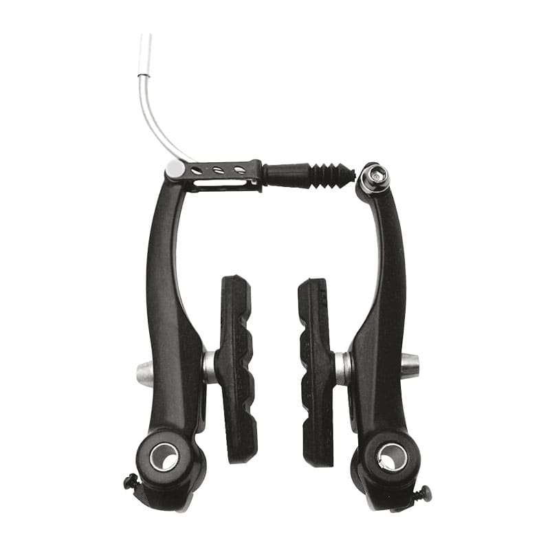 Forged Aluminum V-Brake - Center Distance: 108mm x Pads: 73mm Black