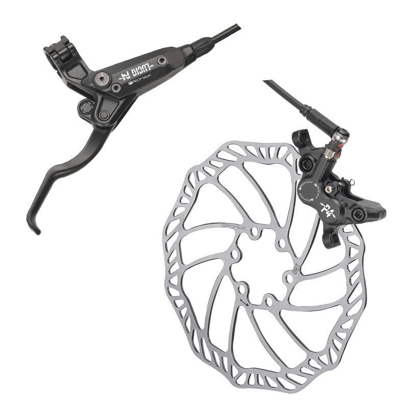 Zestaw hydrauliczny MTB DSK-930 przedni+tylny 180mm 4 tłoczki