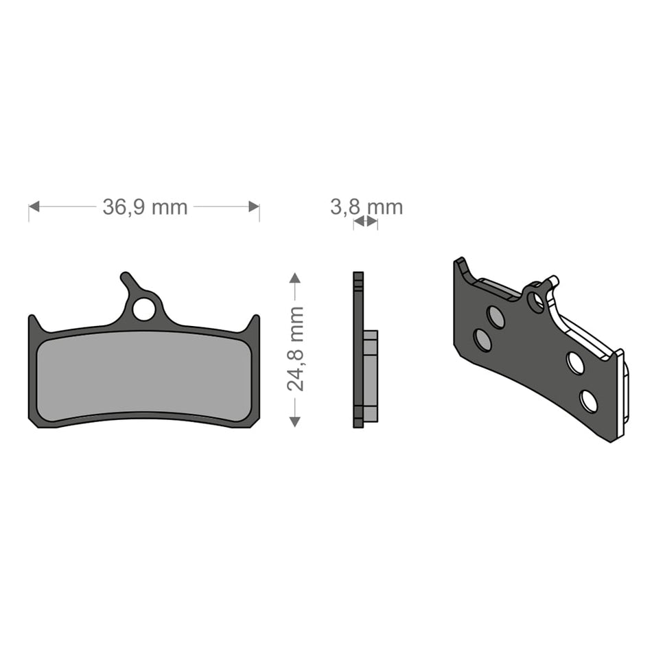 Pastiglie All Around per Impianto XT/MONO SHIMANO/HOPE/SRAM