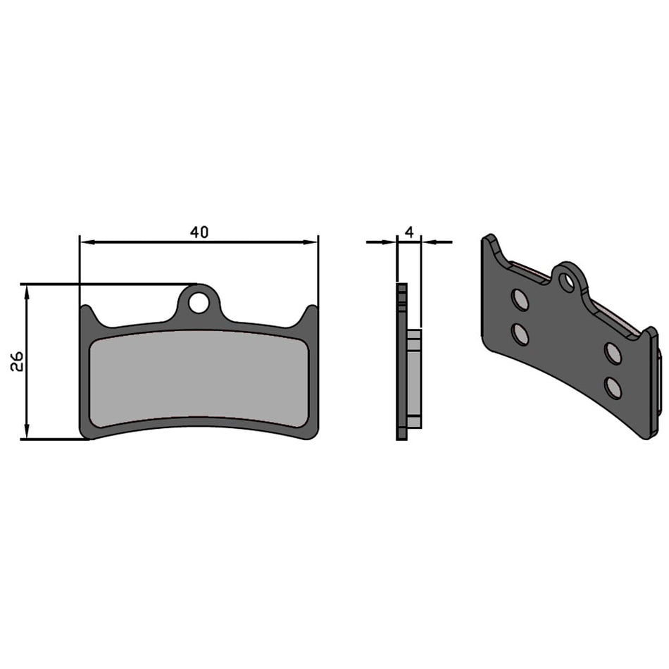 Pastiglie E-Bike Tech per Impianto V4/MASSIMA HOPE/TRICKSTUFF