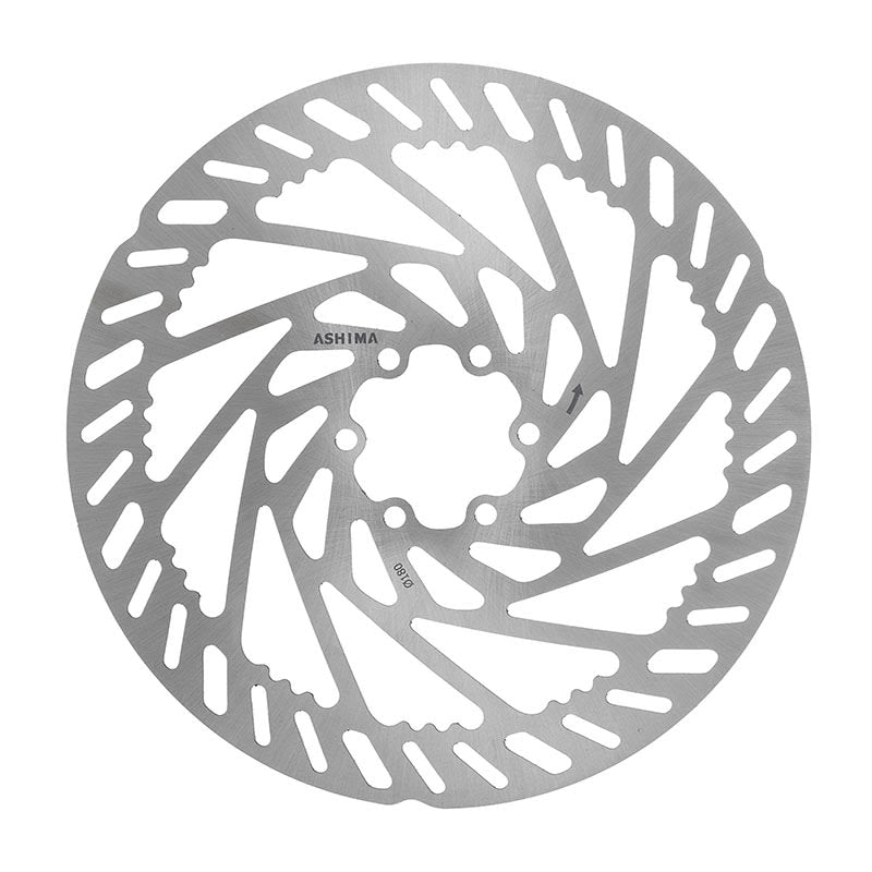 Disque de frein ARO-27 220mm x 2mm pour E-Bike Argent - Fixation 6 trous
