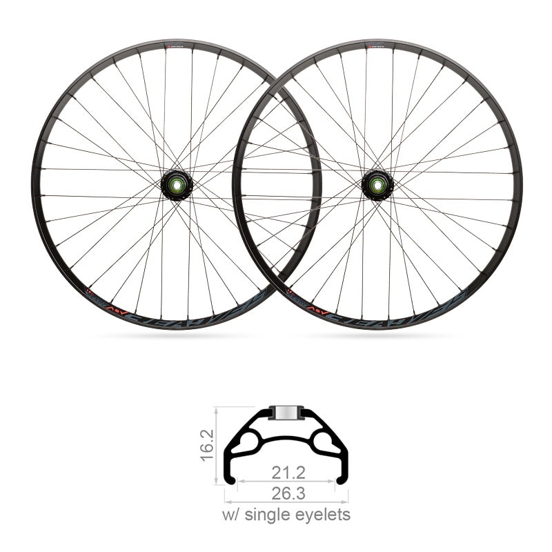 Ruote 27,5" x 21,2mm MTB BLACK ROCK Shimano 10V (Coppia)