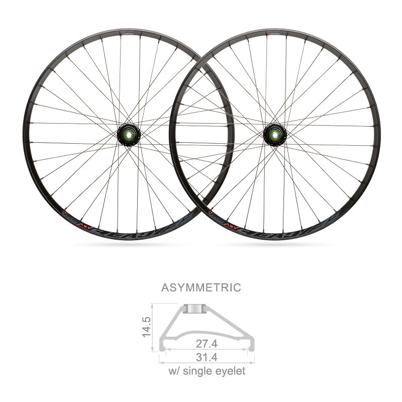 Ruote 27,5" x 27mm MTB READY Tubeless Shimano 10/11V (Coppia)