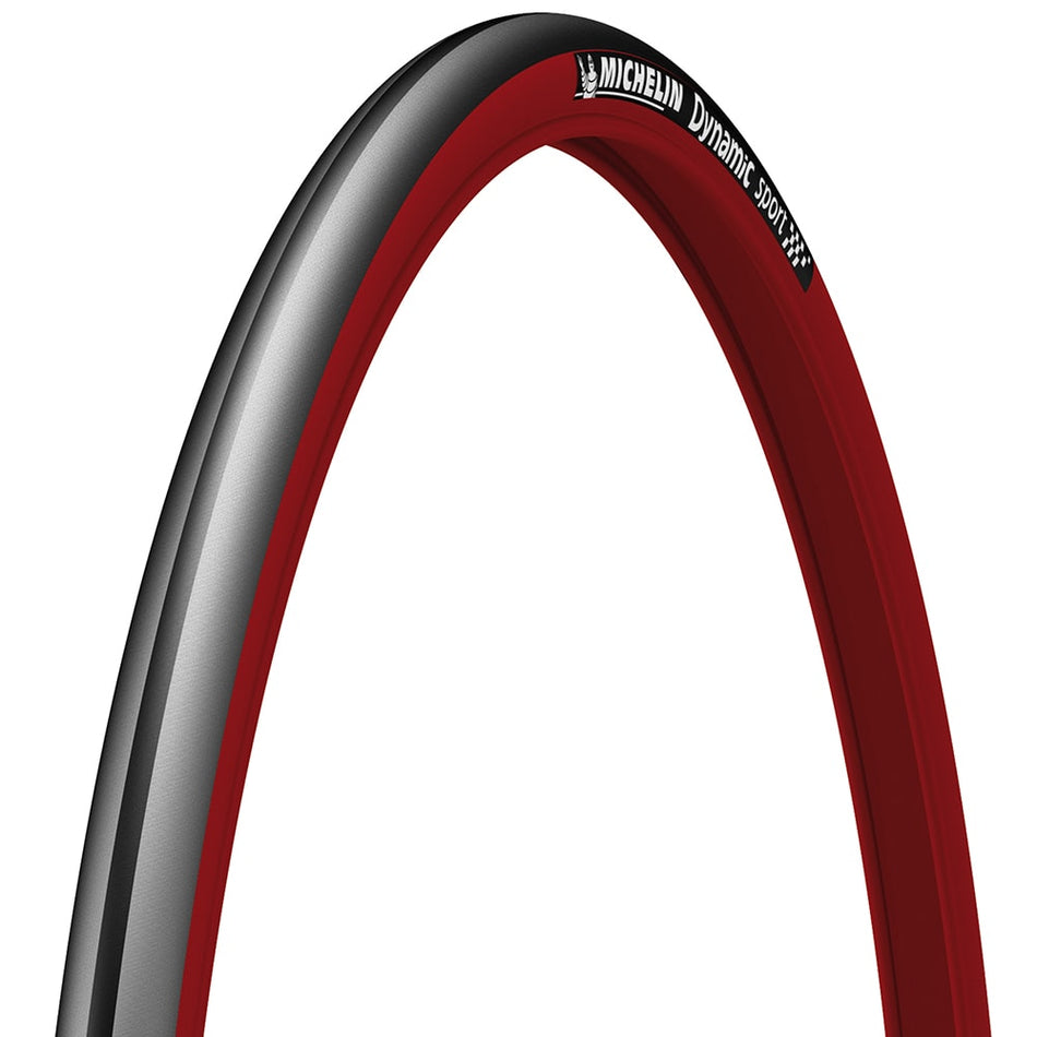 Opona 700x23 DYNAMIC SPORT Tube Type Sztywna Czarny/Czerwony