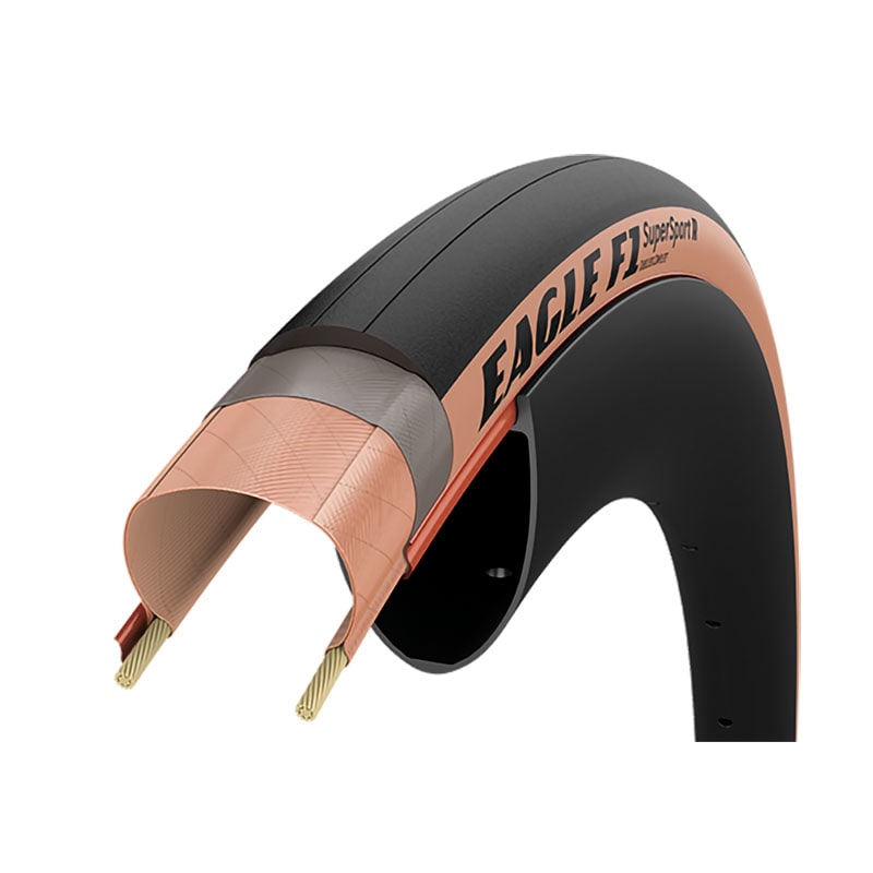 Opona 700x25 EAGLE F1 Supersport R Tubeless Complete Czarna/Para