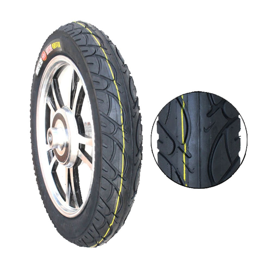 Reifen 18x2,5 E-SCOOTER Schlauchtyp Starr Schwarz