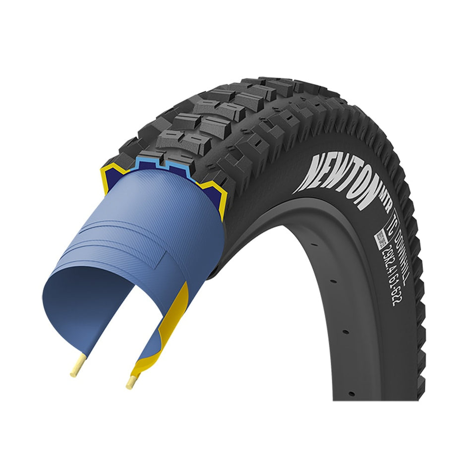 Reifen 29x2,4 NEWTON MTR Tubeless Complete Downhill Hinterrad Schwarz