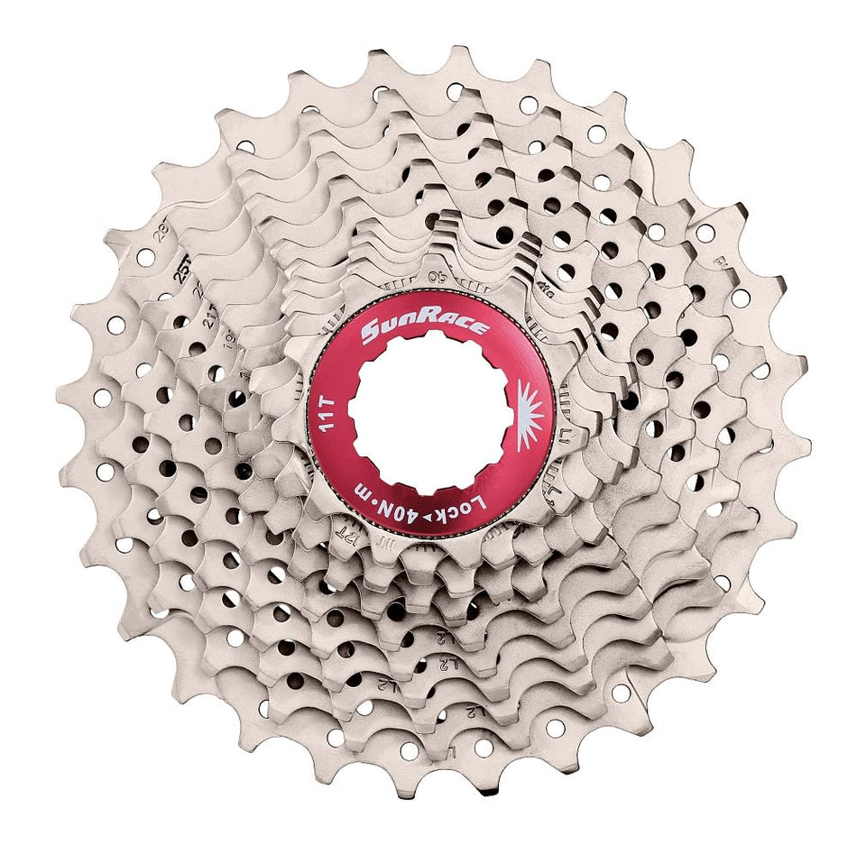 Cassette ROUTE 11V x 11/34 Dents en Aluminium Argent - Corps SHIMANO