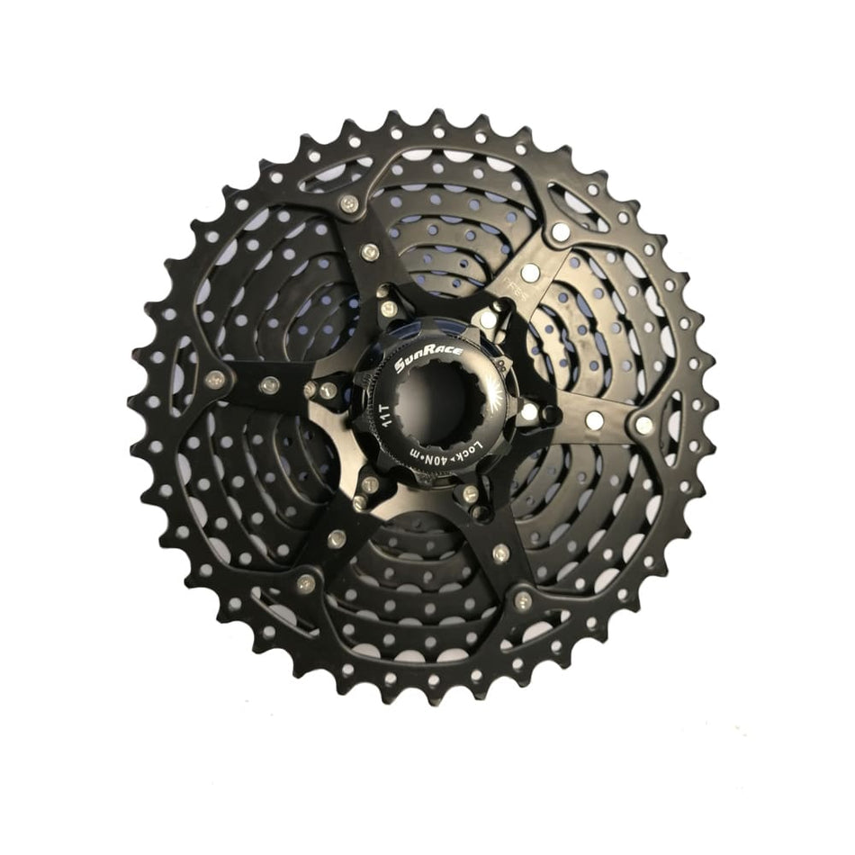 Cassette VTT 10V x 11/40 Dents en Acier Noir - Corps SHIMANO