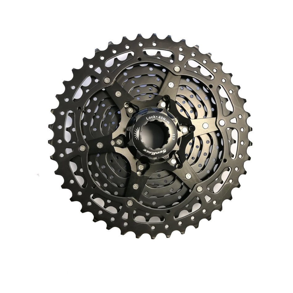 Cassette VTT 10V x 11/42 Dents en Acier Noir - Corps SHIMANO