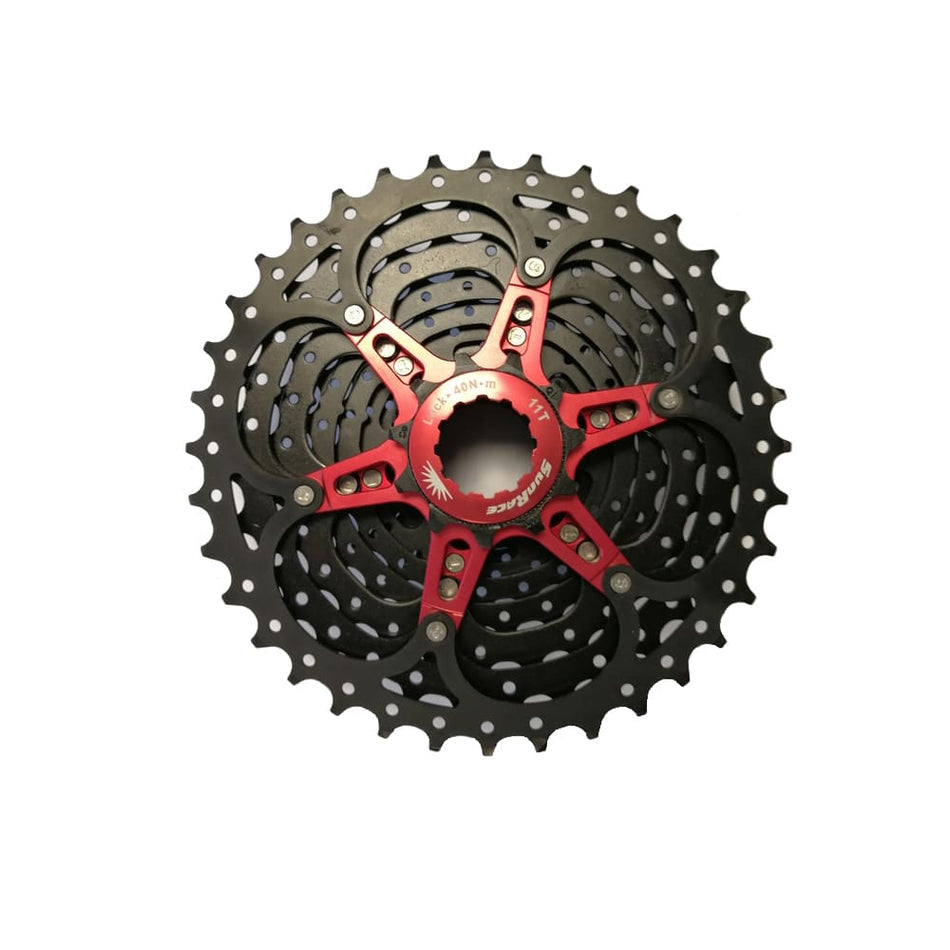 Cassette VTT 10V x 11/36 Dents en Aluminium Noir - Corps SHIMANO