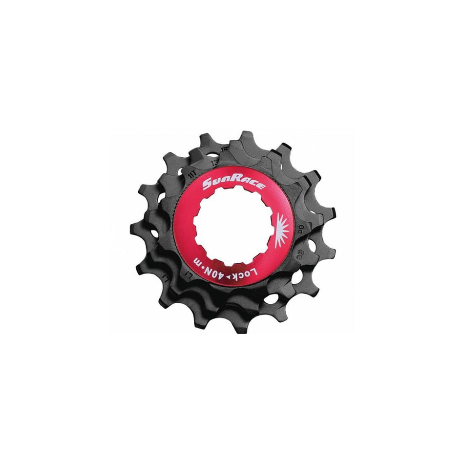 Lockring Rot+Ritzel(KIT)12V aus Aluminium Schwarz - Freilaufkörper SHIMANO HG