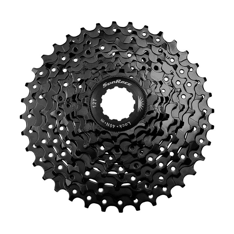 Cassette VTT 9V x 11/36 Dents en Acier Noir - Compatible avec Cues