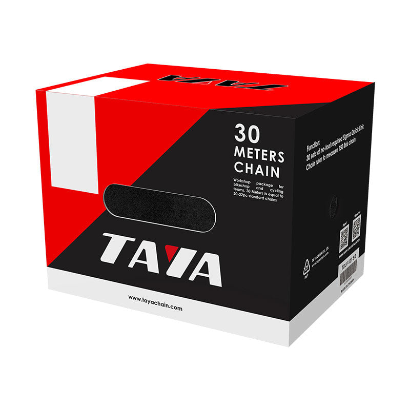 Łańcuch 7/8V czarny rolka 30m (w zestawie 30 zestawów ogniw łączących) TB-600