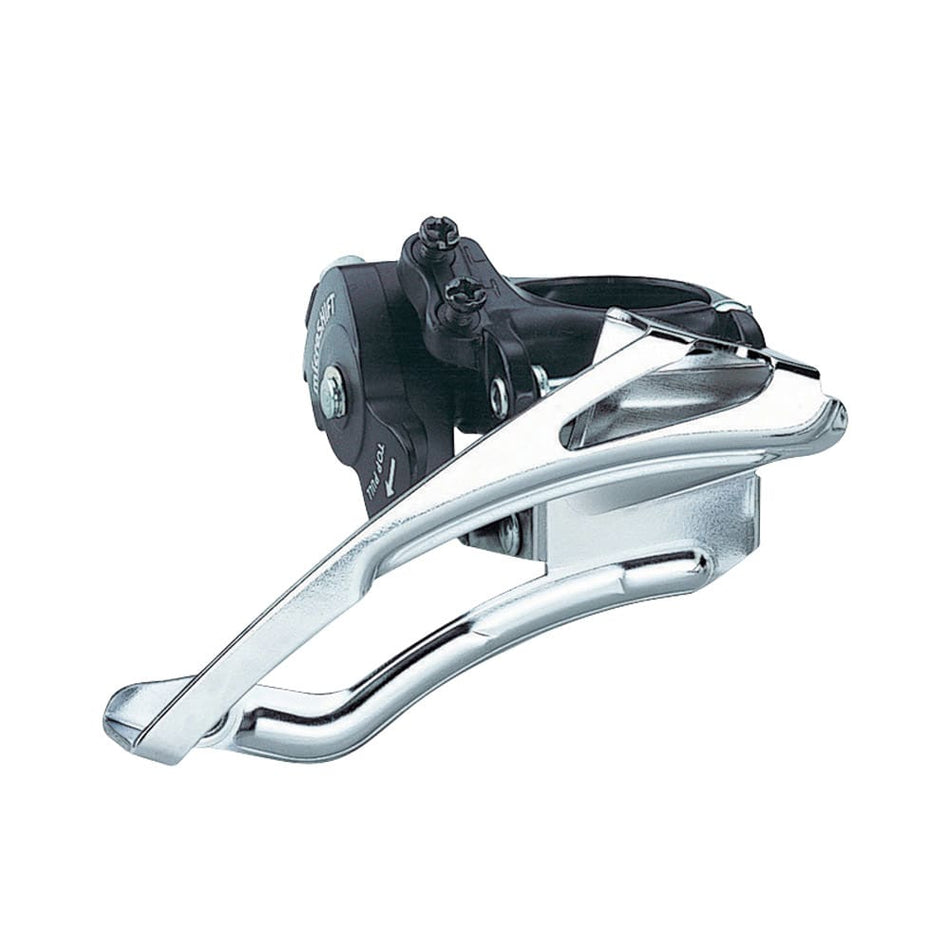 Dérailleur VTT 3x9V en aluminium/acier avec fixation par collier