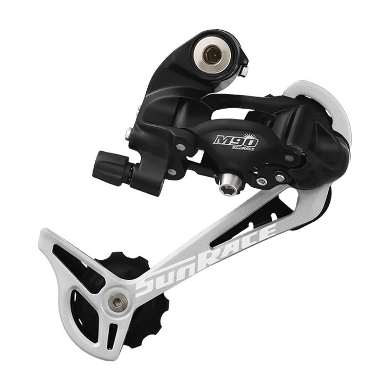 SUNRACE Schaltwerk 9V Lange Käfig aus Aluminium 11-34 Schwarz/Silber