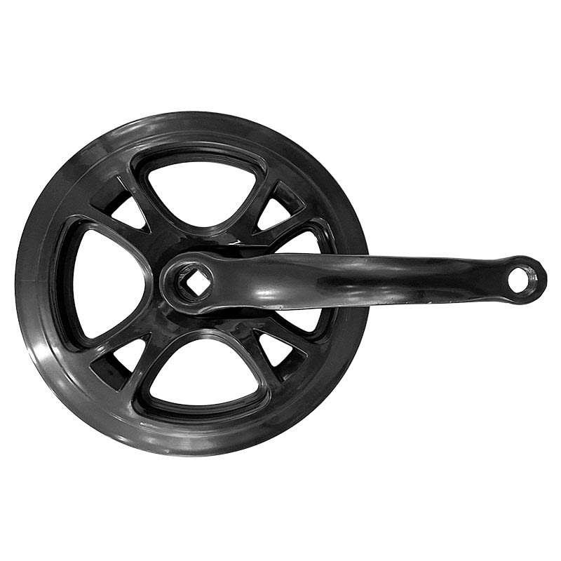 Kurbel Folding Bike 1V x 44 Zähne x 170mm Stahl Schwarz + Kettenfänger