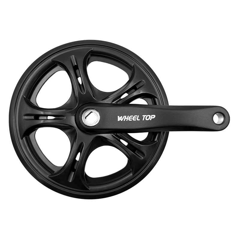 Kurbel Folding Bike 1V 48 Zähne x 152mm Schwarz + Doppelter Kettenfänger