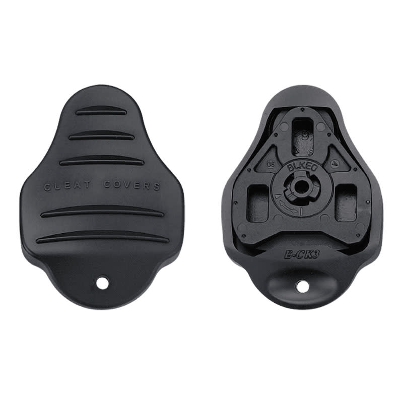 Exustar E-CK3B Cleat Covers in Black Rubber