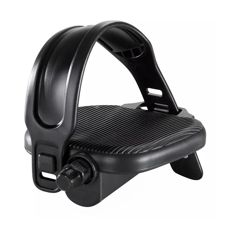 Pédales Chambre à Air en Nylon - Axe 12mm sur Roulements et Filetage 1/2 Noir