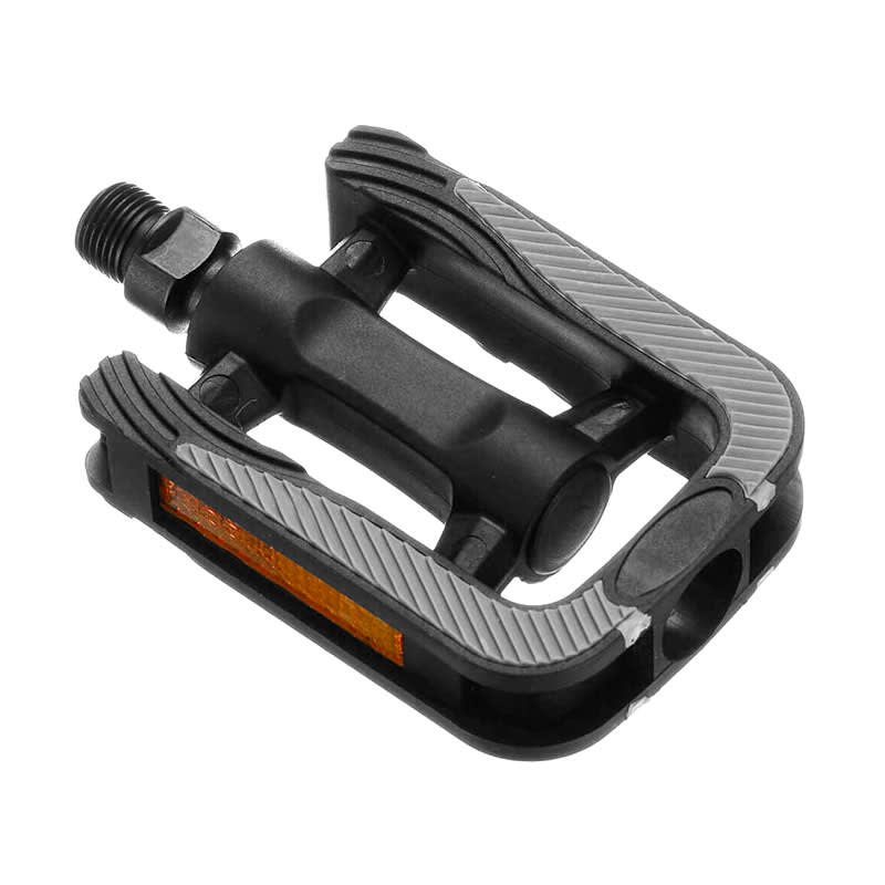 CITY BIKE Pedale aus schwarzem Nylon - Achse auf Kugellagern (Box) 105x70x24mm