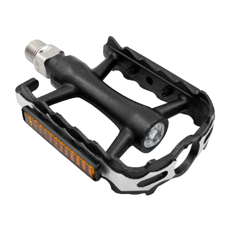 Pédales VTT en Aluminium Noir - Axe sur Roulements (OEM) 105x82x23mm