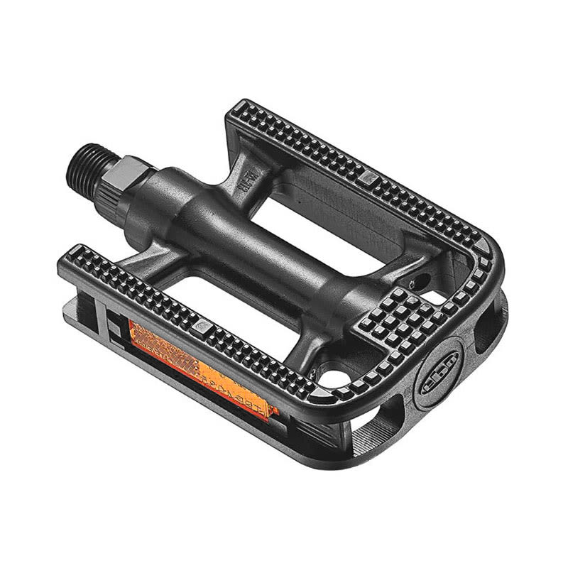 CITY BIKE Pedale aus schwarzem Nylon - Achse auf Kugellagern (OEM) 110,5x76x26,8mm