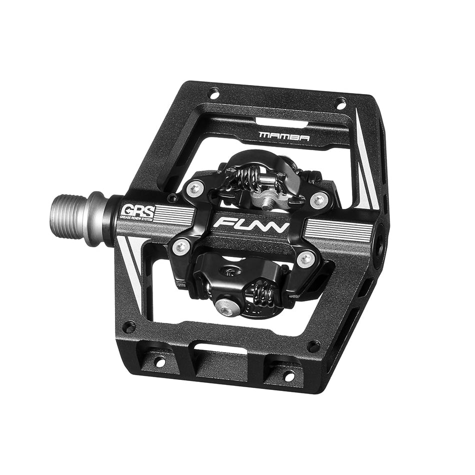 Pedały MAMBA S z czarno-srebrnego aluminium - SPD/SPD 83x98x13,4mm