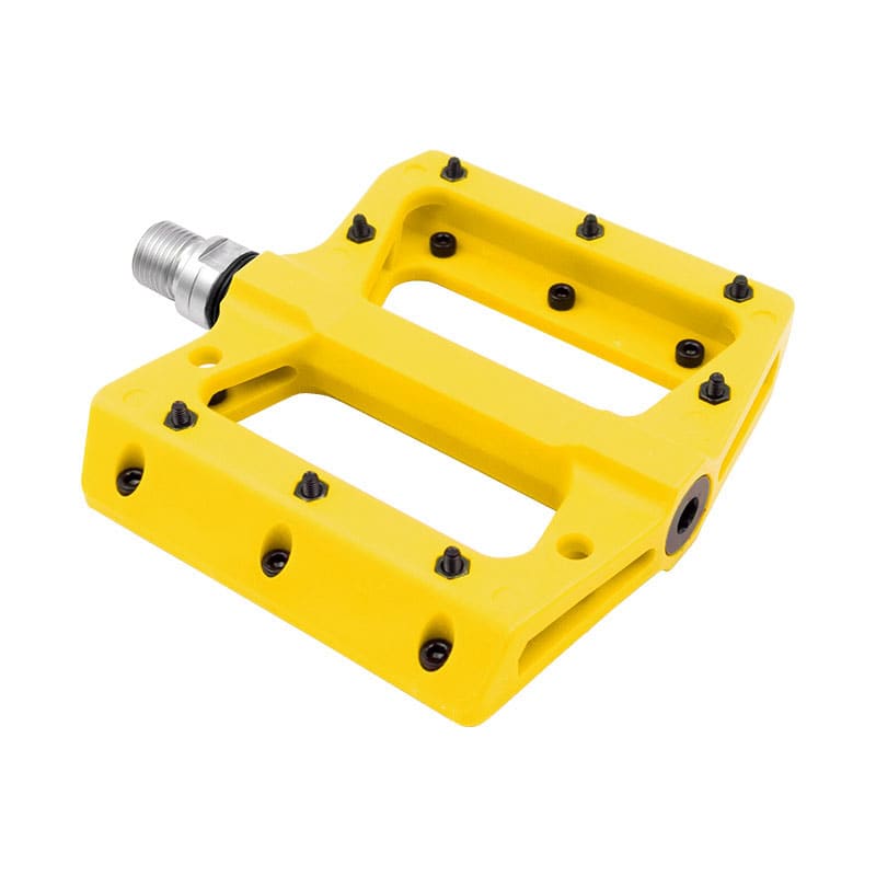 Pédales FLAT en Thermoplastique Jaune