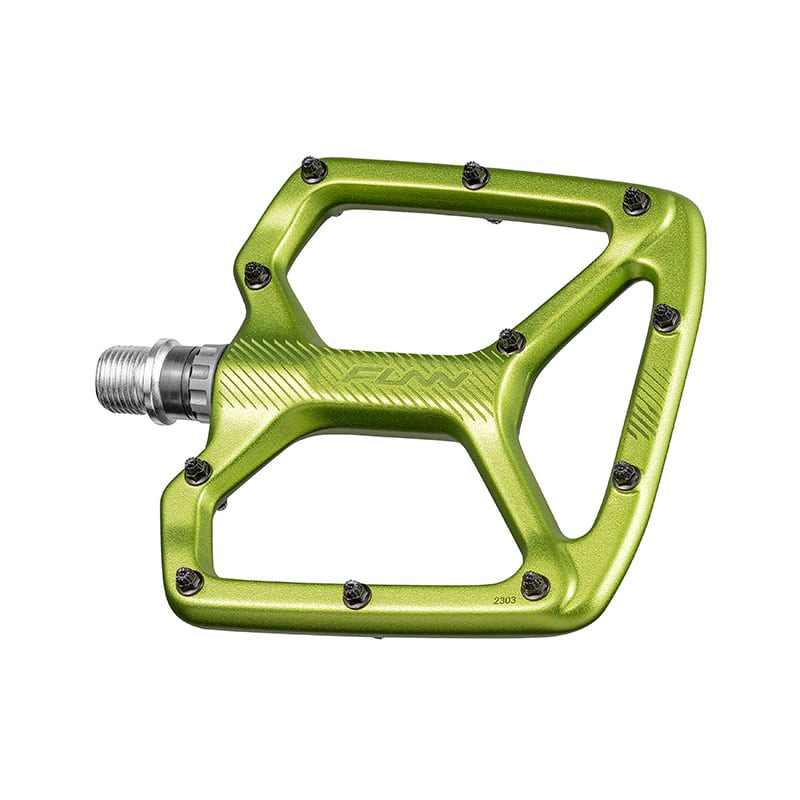 Pédales PYTHON en Aluminium Vert 100x110x10,5mm