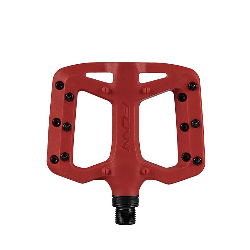 Pédales TAIPAN S 95x80x14mm en thermoplastique rouge